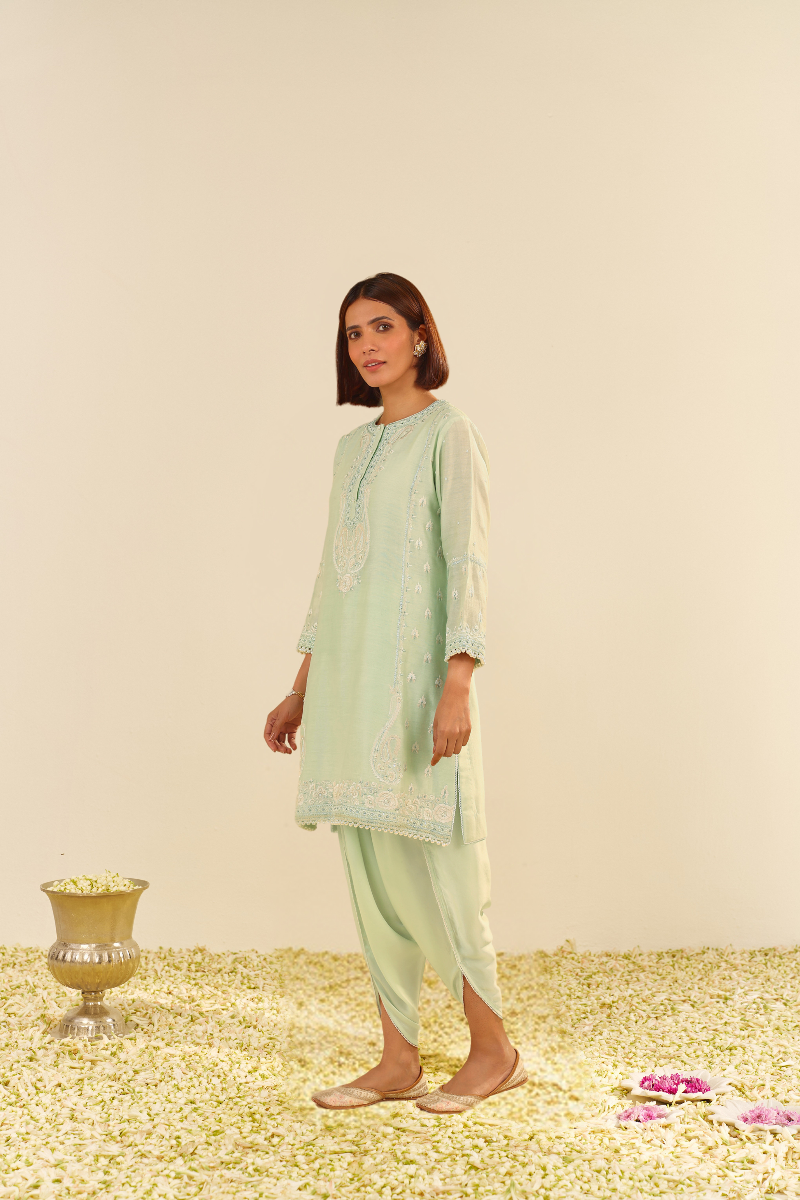 ZAHRA - SHORT KURTA WITH DHOTI