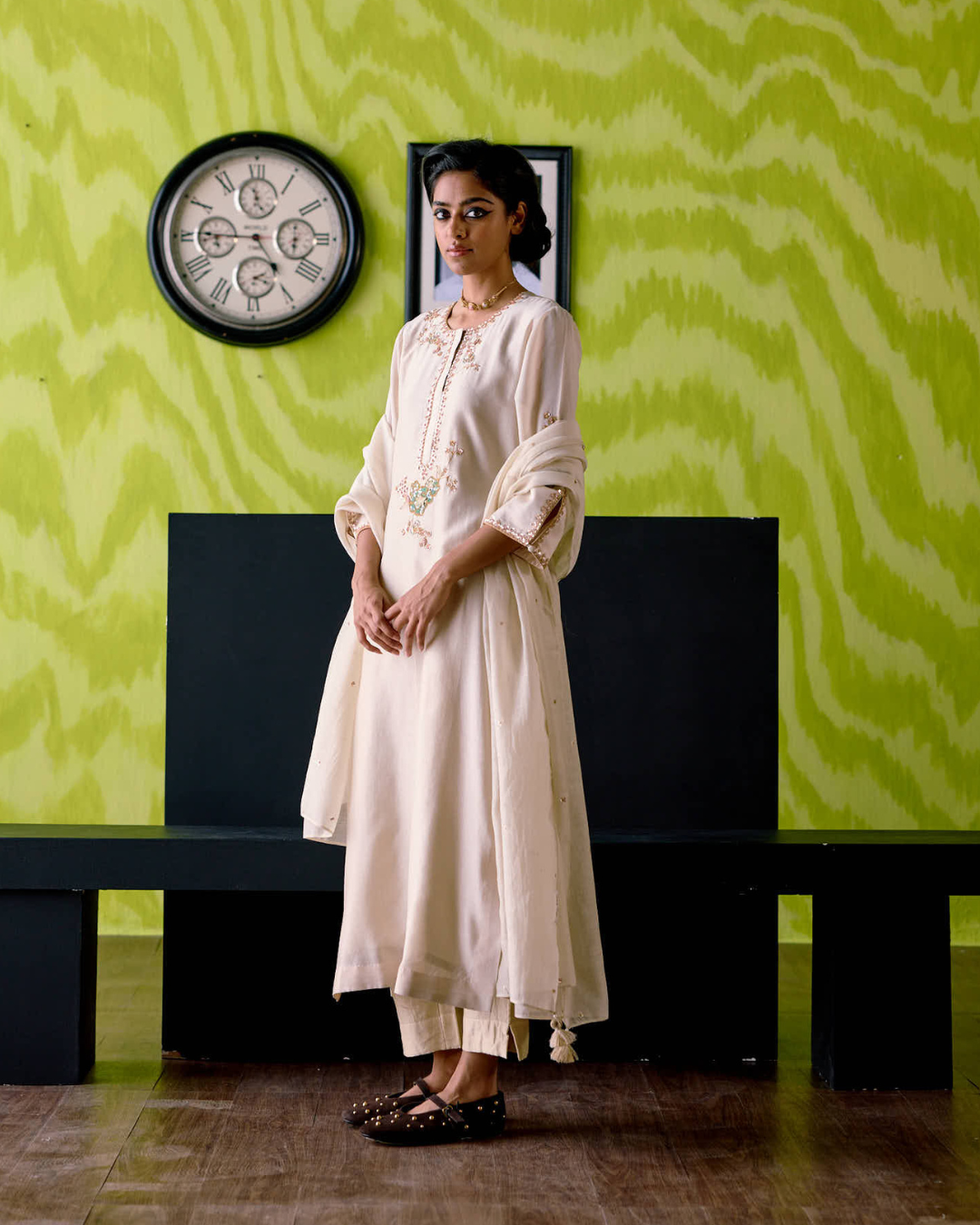 Ivory Straight Kurta Set