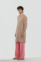 Kurta - Heavy chanderi , Pant-Cotton twill