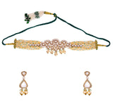 Grisha polki mukta choker set