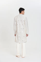 Ivory Mirror Maze Kurta Set