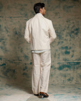 Apricot Ivory Handpainted Blazer Set