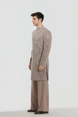 Sherwani and pant -Neo tech and Kurta and stole -Heavy chanderi