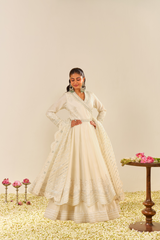 AMEENA - LONG ANARKALI WITH SKIRT
