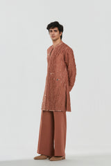 Kurta - Heavy chanderi , Pant-Cotton twill