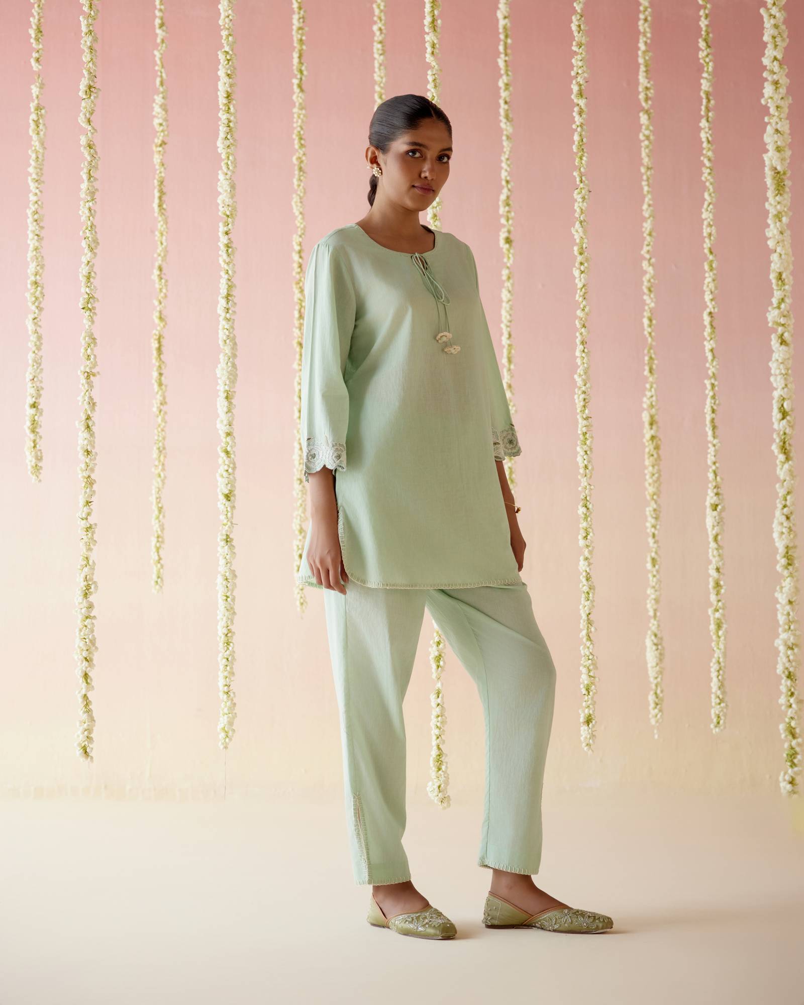 Sea Green Dori Co-ord Set