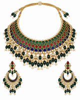 Multicolor Kundan Necklace Set 12