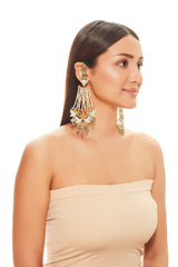 Mint & Peach Cascade Earrings