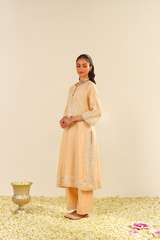 SEREEN - A-LINE KURTA WITH PALAZZO AND DUPATTA