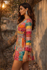 CHROMATA EMBELLISHED DRESS