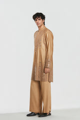 Kurta - heavy chanderi , pant -Cotton twill