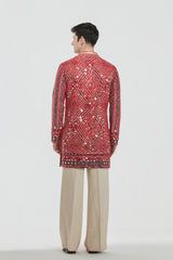 Kurta - heavy chanderi , pant -Cotton twill