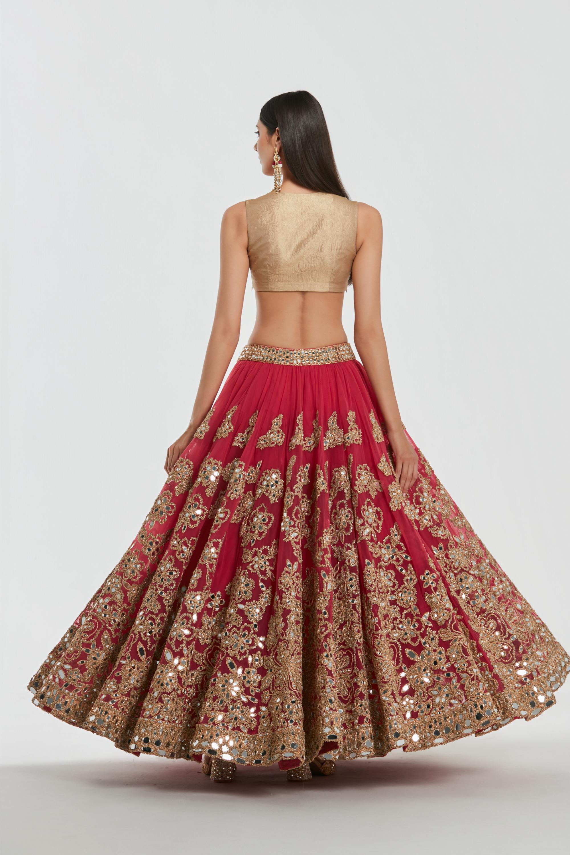 Mirror work , zari , lurex thread