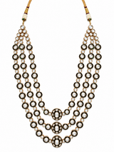 Moissanite Polki Layered Necklace Set