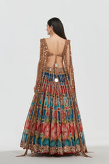 Mirror work , zari , Sequins , Dori thread