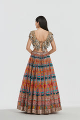 Mirror work , zari , dori thread , sequins