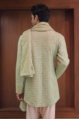 Green Georgette Kurta