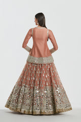Mirror work , zari , gota
