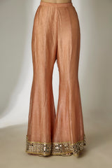 Rust Orange Sharara Set