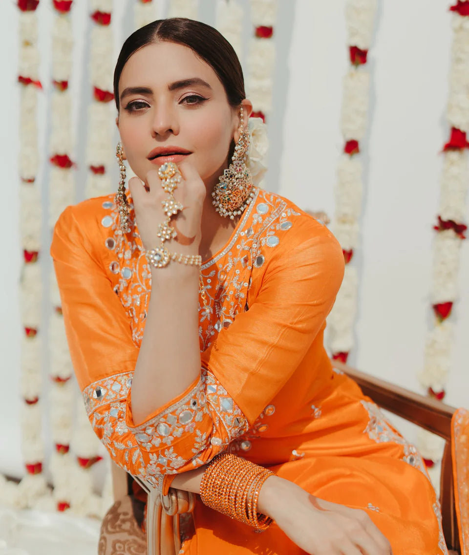 Aamna Sharif in Aadhira Sharara Set