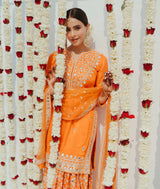 Aamna Sharif in Aadhira Sharara Set