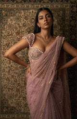 Lilac Saree