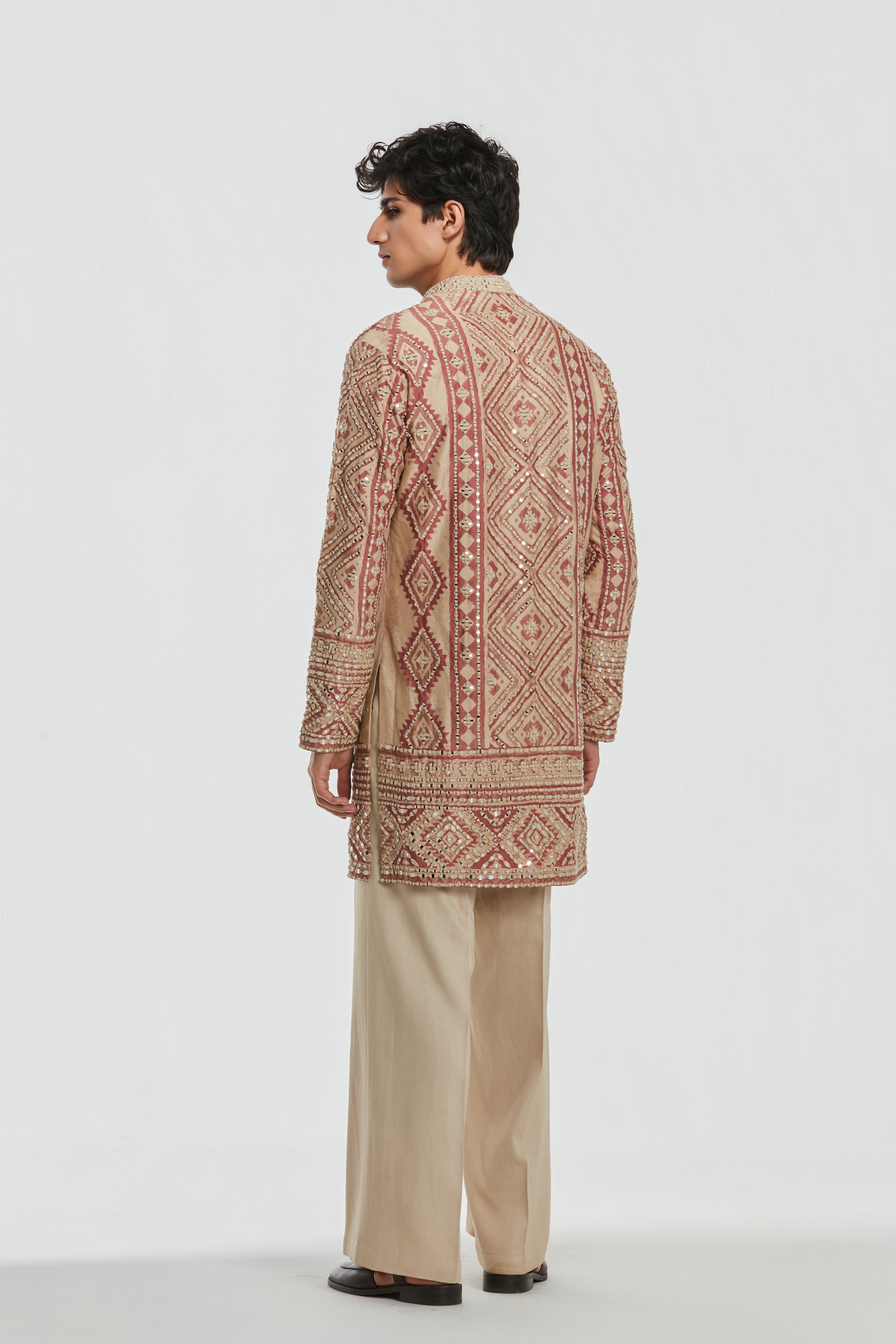 Kurta -Heavy chanderi and Pant - Cotton twill