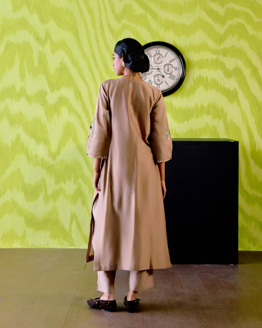 Mocha Straight Kurta Set