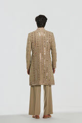 Sherwani and pant - Neo tech , Kurta - Heavy chanderi