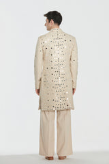 Sherwani and pant -Neo tech and Kurta and stole -Heavy chanderi