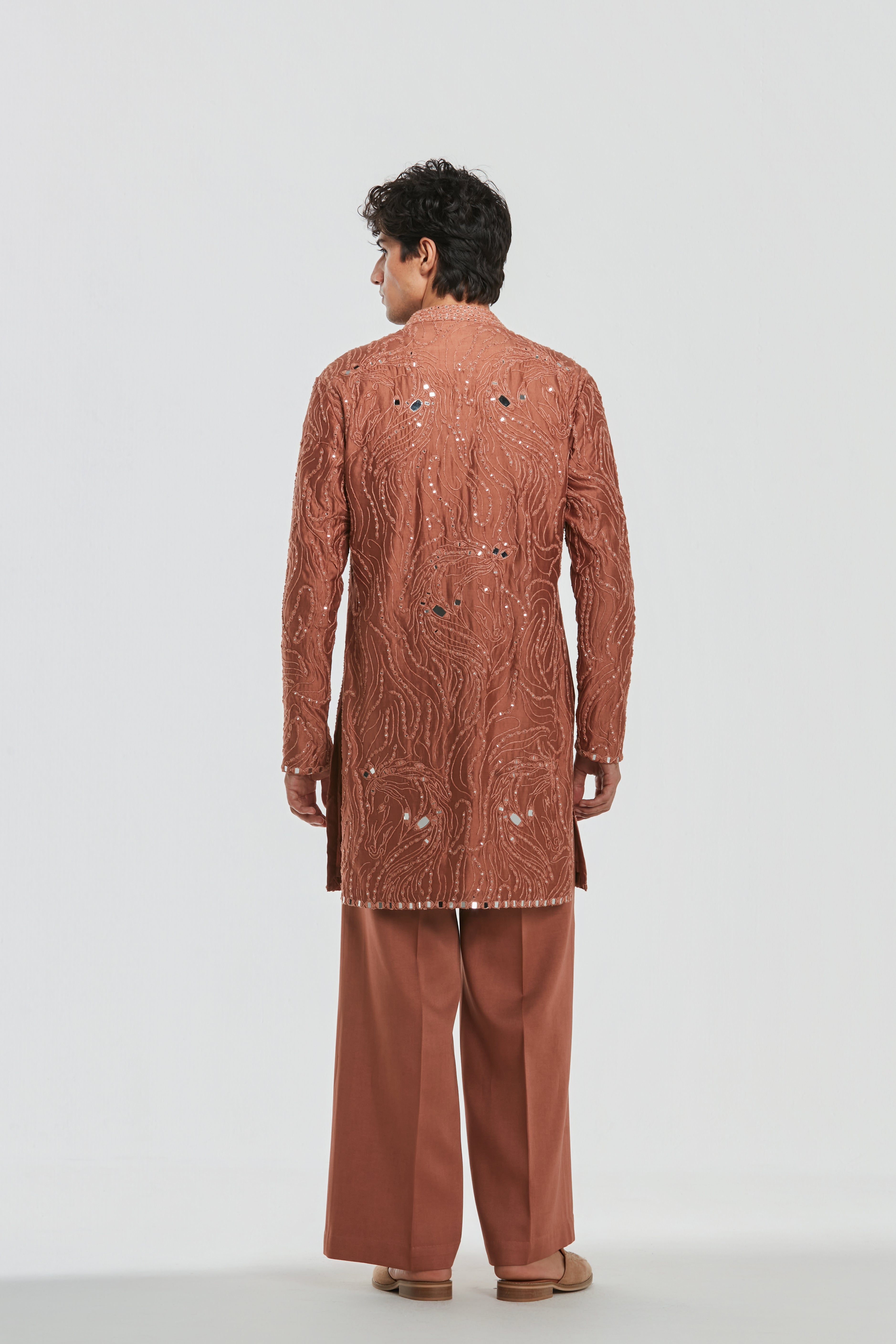 Kurta - Heavy chanderi , Pant-Cotton twill