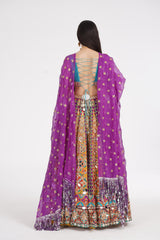 TANGERINE HUES LEHENGA SET