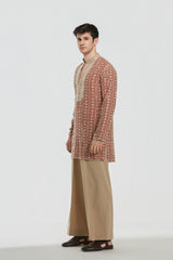 Kurta - heavy chanderi , pant -Cotton twill