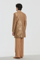 kurta - heavy chanderi , sherwani -Brocade , pant -Cotton twill