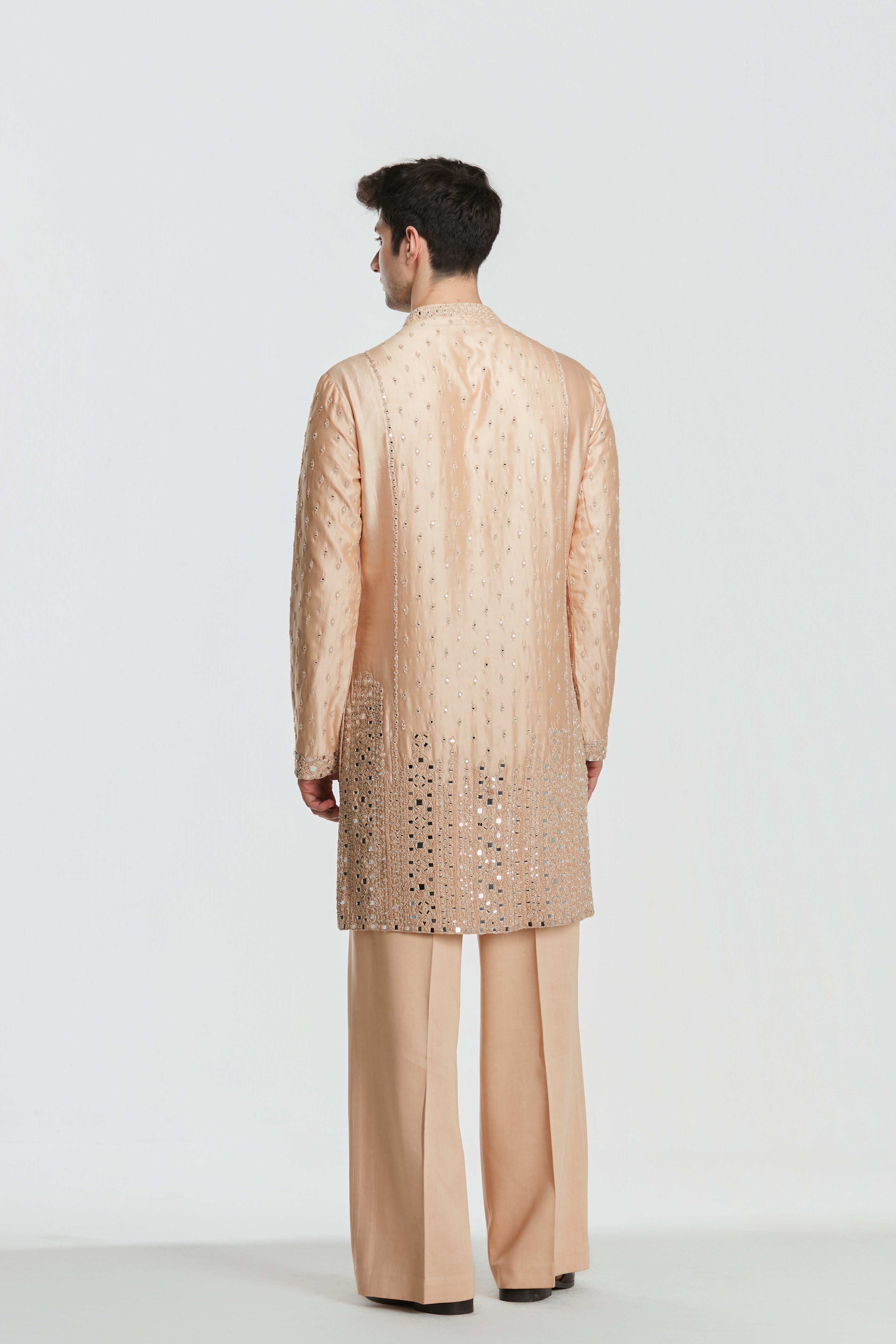 Kurta - Heavy chanderi , Pant-Cotton twill