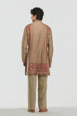 Kurta - heavy chanderi , pant -Cotton twill