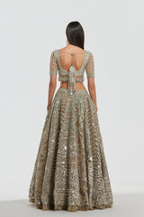 Mirror work , zari , gota