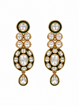 Moissanite Polki Layered Necklace Set