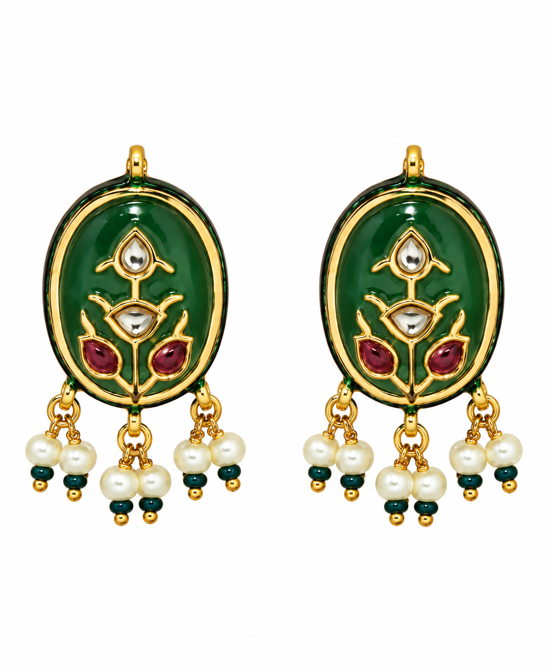 Navratna Multicolor Kundan Choker Earring Set