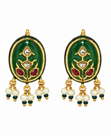Navratna Multicolor Kundan Choker Earring Set
