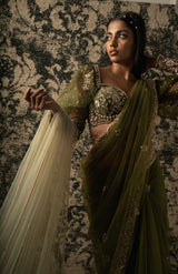 Olive Saree