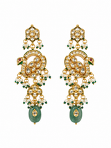 Kundan Beaded Long Necklace Earring Set