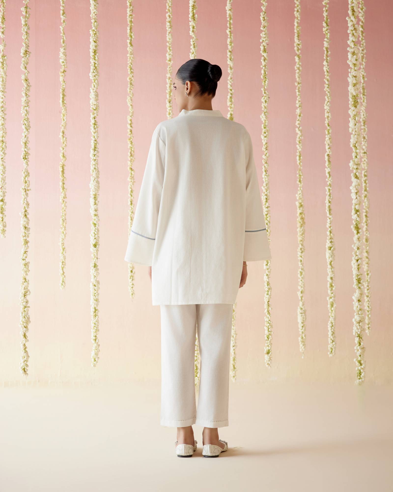 Irish Blue Embroidered Khaadi Co-ord Set
