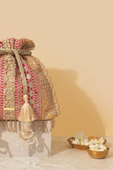 Naaz Potli - Pink & Mustard
