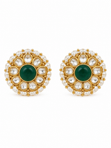 Multicolour Polki Statement Necklace Set 11