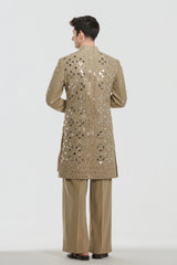 Sherwani and pant -Neo tech and Kurta and stole -Heavy chanderi