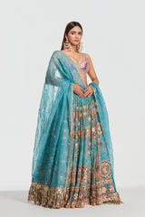 Mirror work , zari , lurex thread