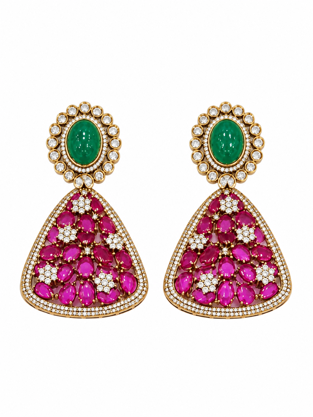 Ruby & Emerald Necklace Set 05