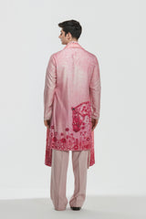 Kurta and stole - Heavy chanderi , Pant-Cotton twill