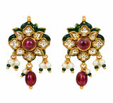 Navratna Kundan Pearl Necklace Set